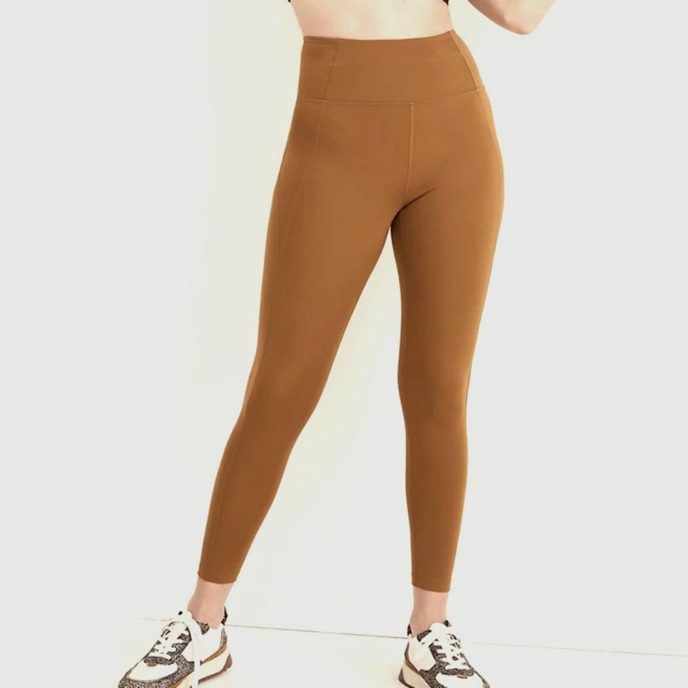 GIRLFRIEND COLLECTIVE High-Rise Pocket Legging in Saddle